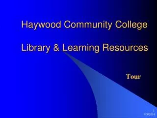 Haywood Community College Library &amp; Learning Resources