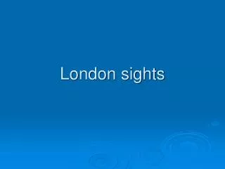 London sights