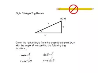 Right Triangle Trig Review