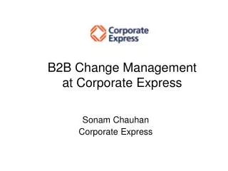 B2B Change Management at Corporate Express