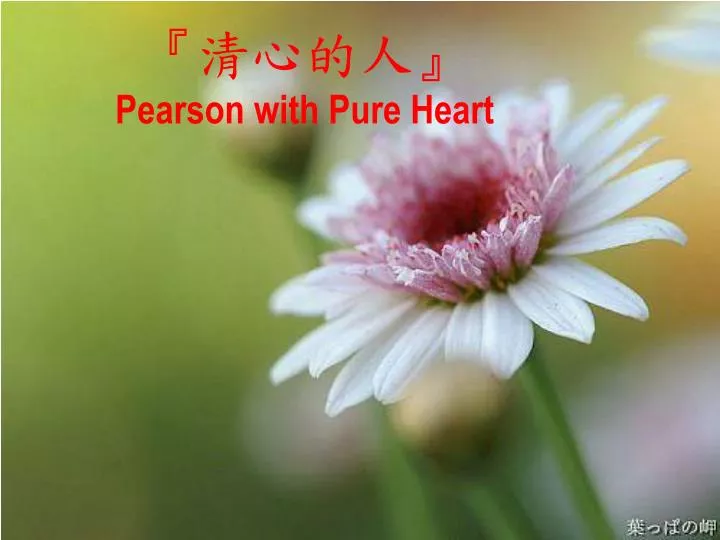 pearson with pure heart