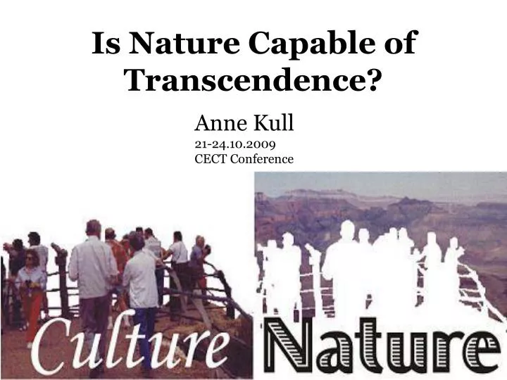 is nature capable of transcendence