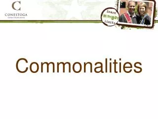 Commonalities
