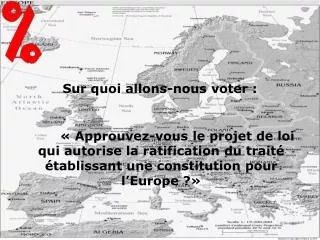 sur quoi allons nous voter