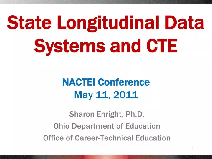 state longitudinal data systems and cte