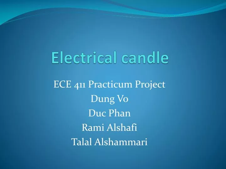 electrical candle
