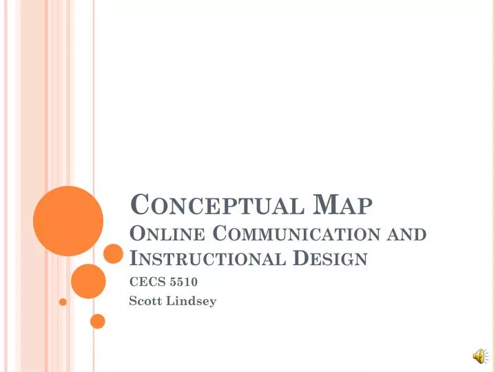 conceptual map online communication and instructional design