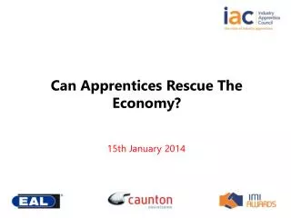 Can Apprentices Rescue The Economy?