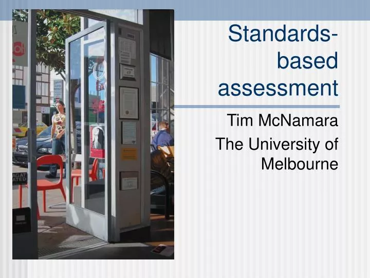 standards based assessment