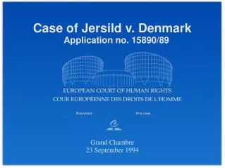 grand chambre 23 september 1994