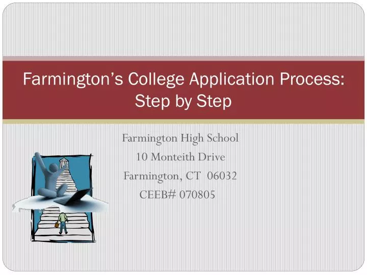 farmington s college application process step by step