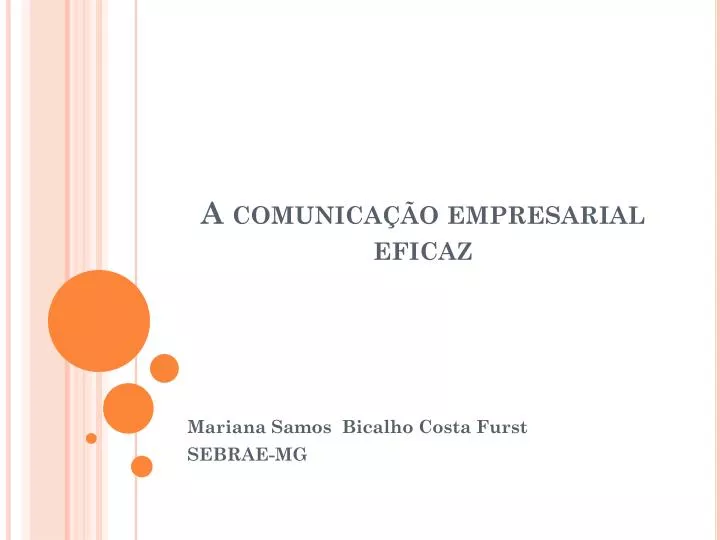 a comunica o empresarial eficaz