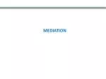 MEDIATION - slide 1
