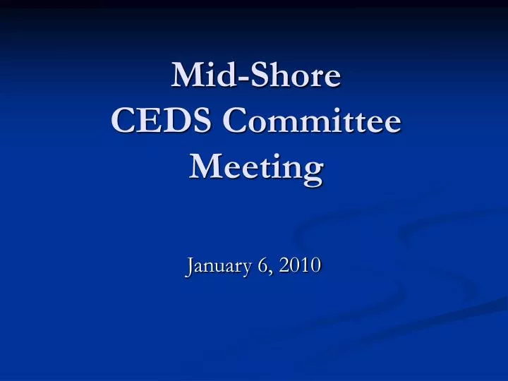mid shore ceds committee meeting
