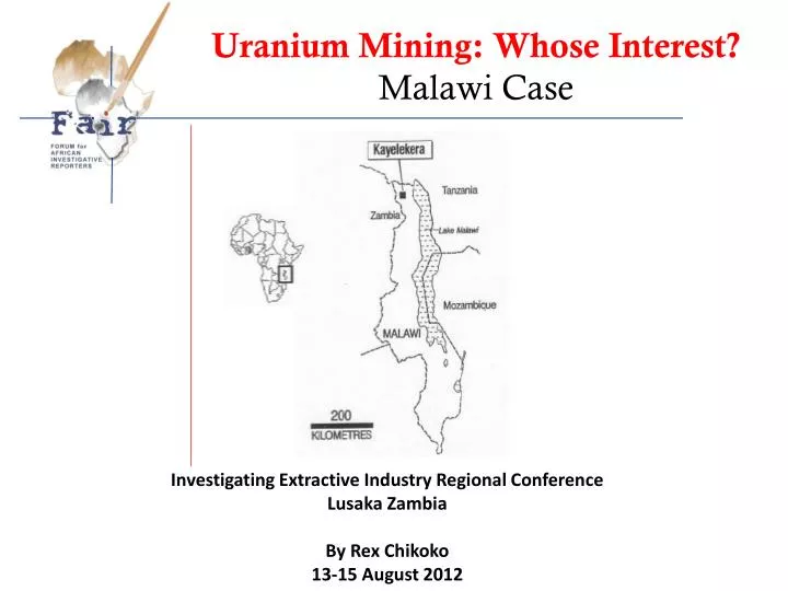 uranium mining whose interest malawi case