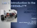 Mobile Robotics Lab - slide 1