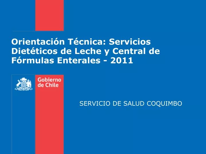 orientaci n t cnica servicios diet ticos de leche y central de f rmulas enterales 2011