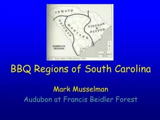 BBQ Regions of South Carolina