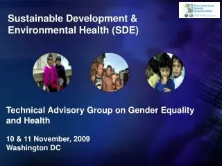 Sustainable Development &amp; Environmental Health (SDE)