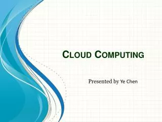 Cloud Computing