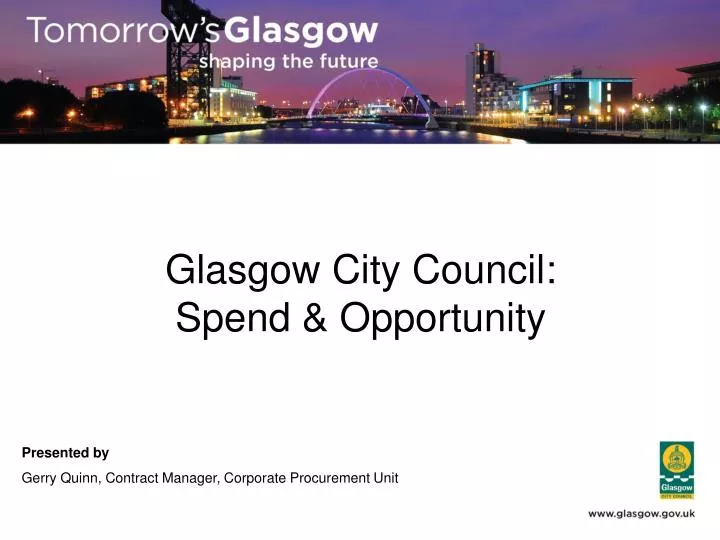 glasgow city council spend opportunity