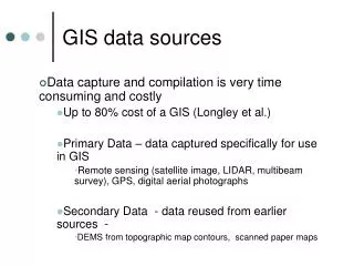 GIS data sources