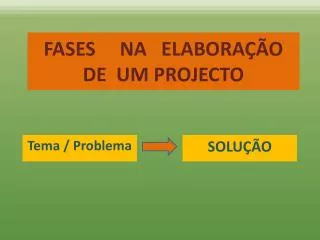 fases na elabora o de um projecto