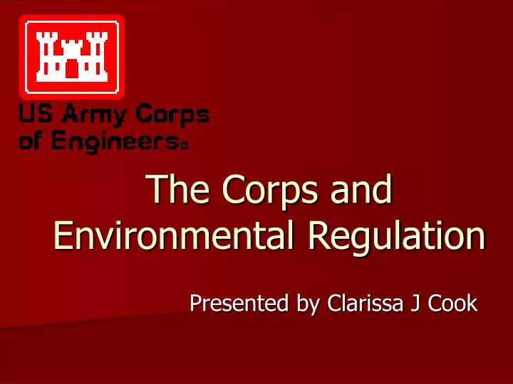 the corps and environmental regulation
