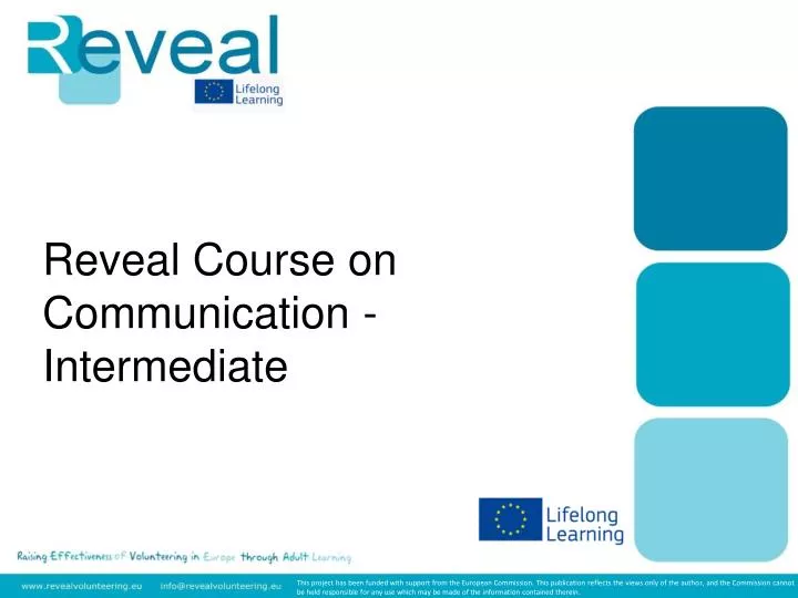 reveal course on communication intermediate