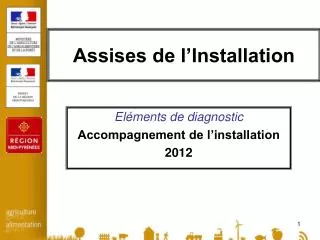 assises de l installation