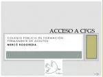 ACCESO A CFGS - slide 1