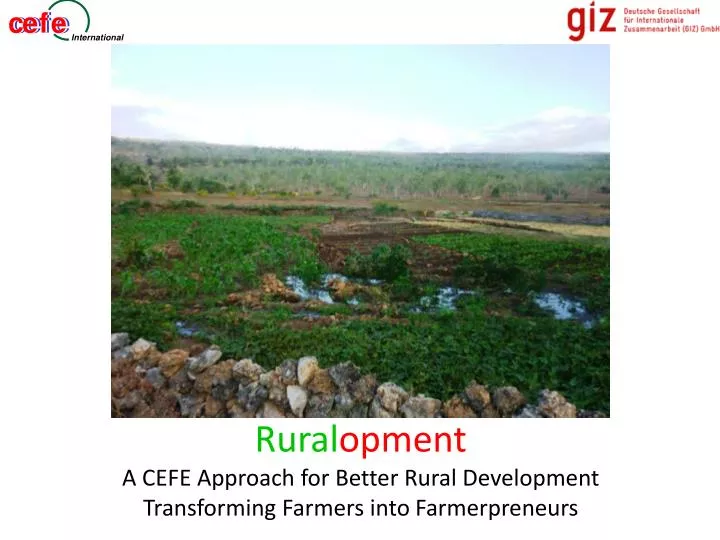 rural opment a cefe approach for better rural development transforming farmers into farmerpreneurs