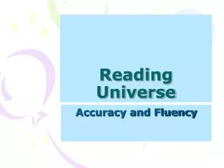 reading universe