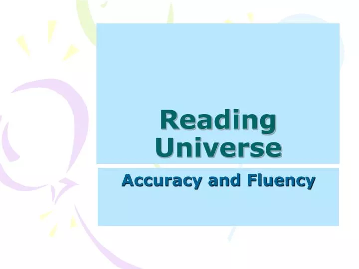 reading universe