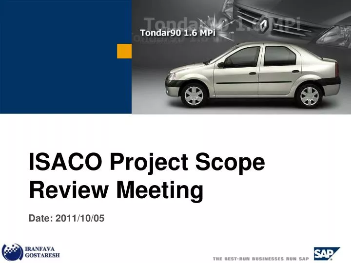 isaco project scope review meeting date 2011 10 05