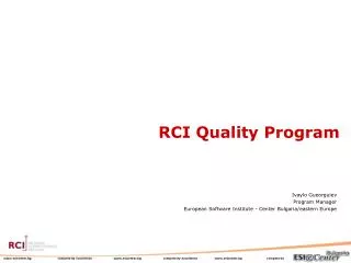 RCI Quality Program
