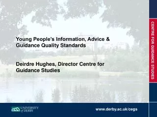 Young People’s Information, Advice &amp; Guidance Quality Standards
