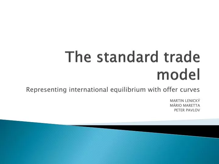 the standard trade model