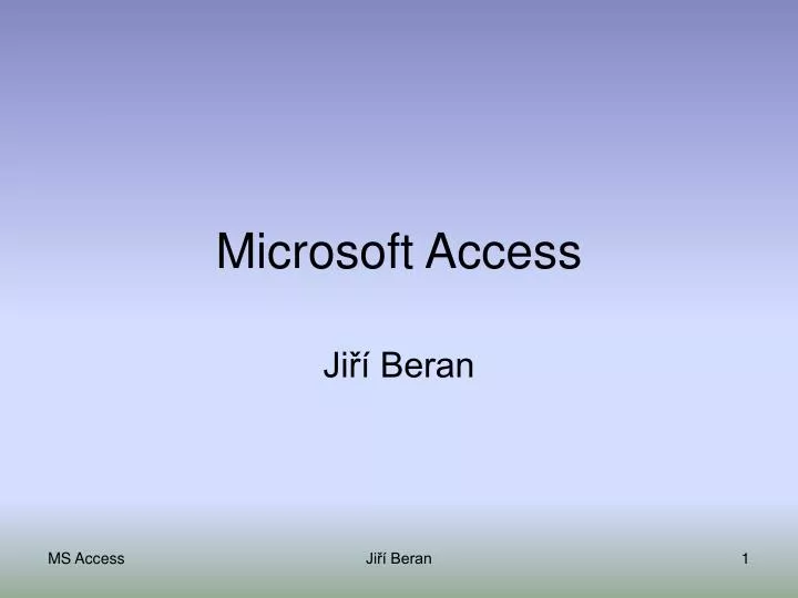 microsoft access