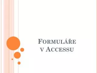 formul e v accessu