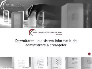 dezvoltarea unui sistem informatic de administrare a crean elor