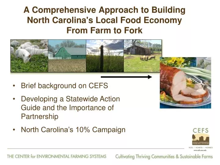 a comprehensive approach to building north carolina s local food economy from farm to fork