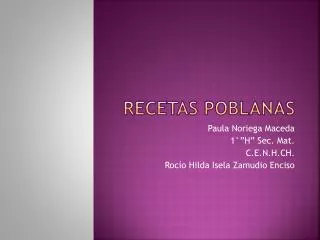 recetas poblanas
