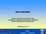 ECO-TRAINING - slide 1