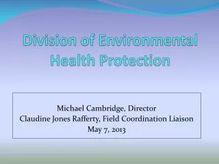 Division of Environmental Health Protection