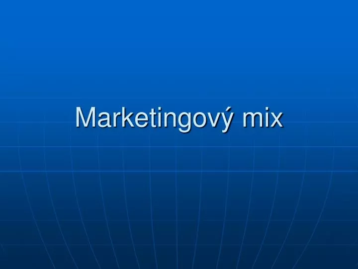 marketingov mix