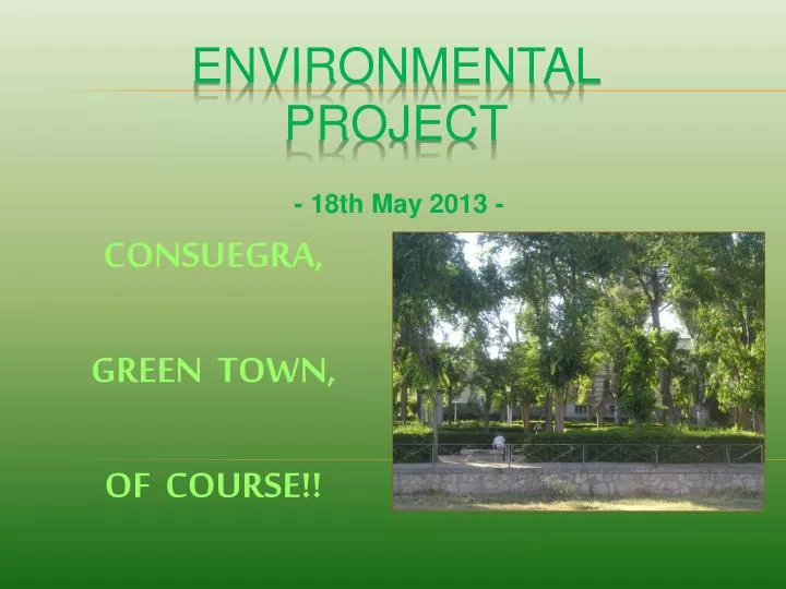 environmental project