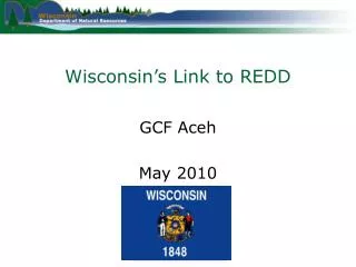 Wisconsin’s Link to REDD