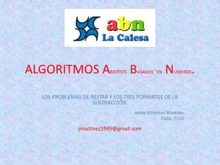 algoritmos a biertos b asados en n meros
