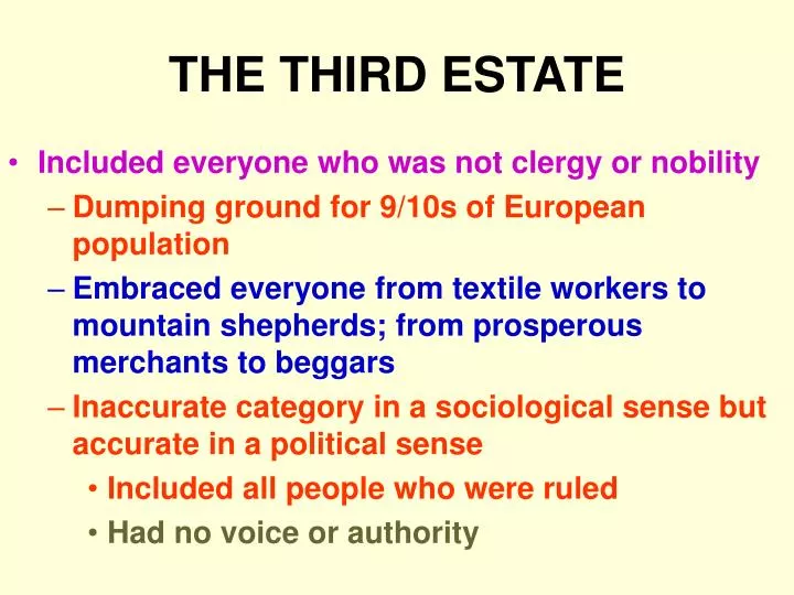 the third estate